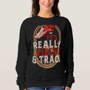 Es ist wirklich Field and Track Backprint Track un Sweatshirt