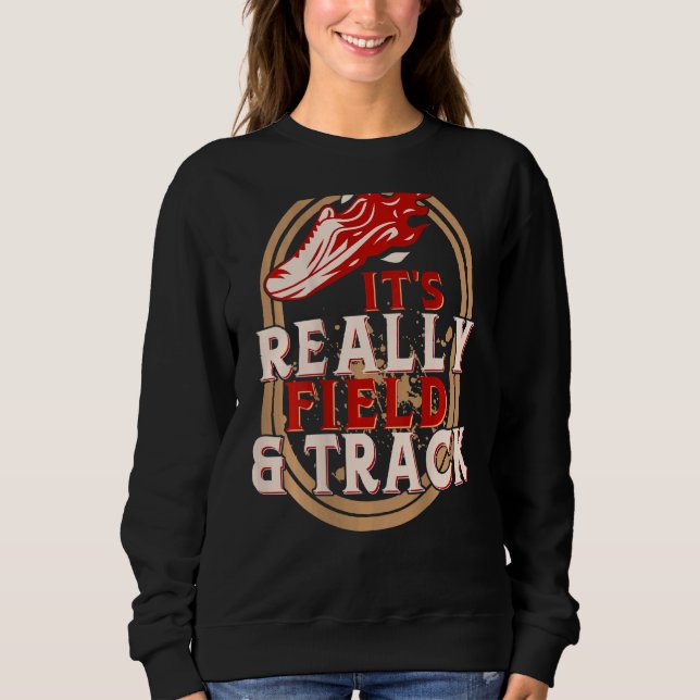 Es ist wirklich Field and Track Backprint Track un Sweatshirt (Vorderseite)