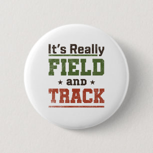 Es ist wirklich Field und Track Funny Athlete Button