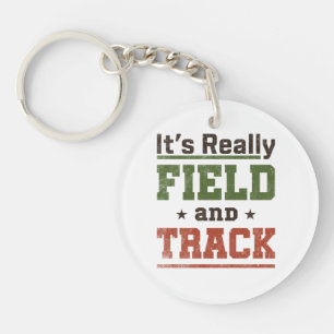 Es ist wirklich Field und Track Funny Athlete Schlüsselanhänger
