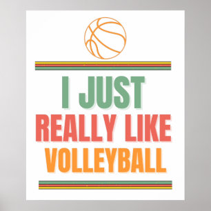 Es ist wirklich wie Volleyball Poster