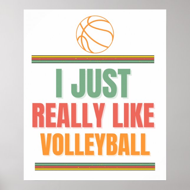 Es ist wirklich wie Volleyball Poster (Vorne)