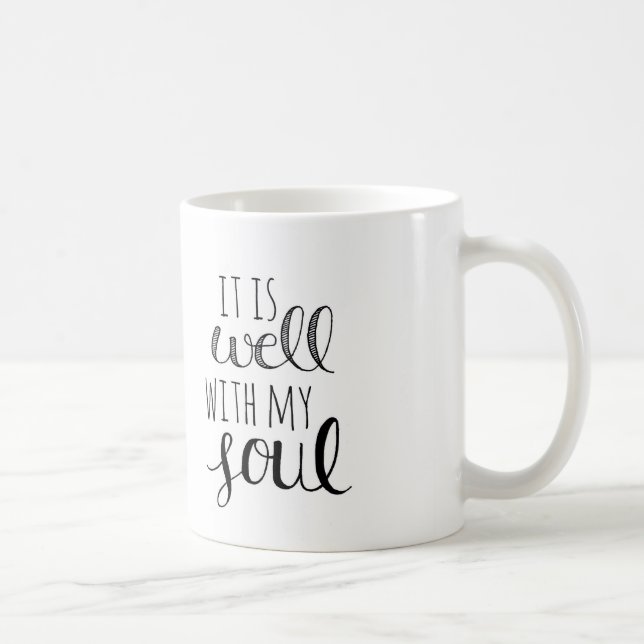 Es ist wohle Hand beschriftete Tasse (Rechts)