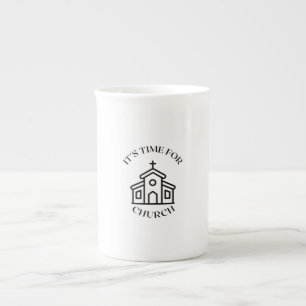 ES IST ZEIT FÜR DIE KIRCHE PROZELLANTASSE
