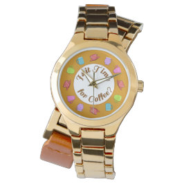 Es ist Zeit für eine Kaffeeschau Armbanduhr