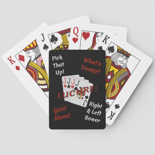 Es ist Zeit für Euchre! Spielkarten (Rückseite)