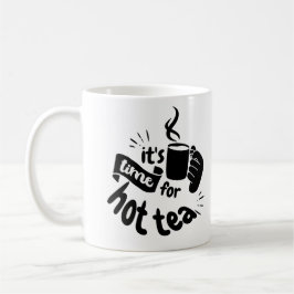 Es ist Zeit für heißes Tee Kaffeetasse