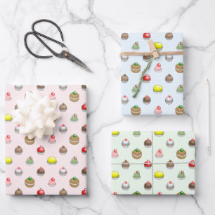 Es ist Zeit für Kuchen T - Shirt Geschenkpapier Set