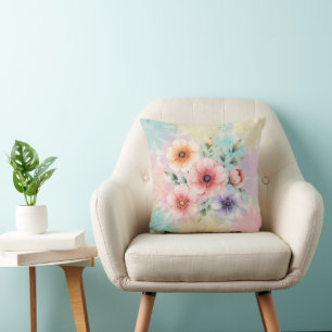 Es ist Zeit für Tie-Dye-Blumen zum Blühen Kissen