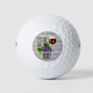 Es ist Zeit oder Wein! Golfball