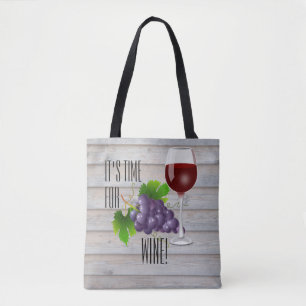 Es ist Zeit oder Wein! Tasche