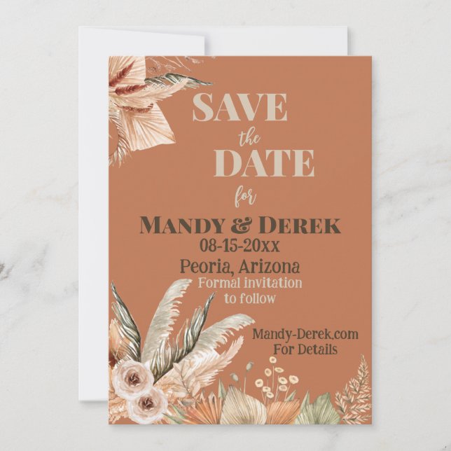 Es ist Zeit, Save the Date zu gehen (Vorderseite)