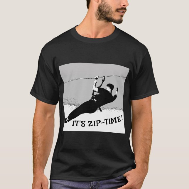 Es ist Zeit! - Ziplining Pro T-Shirt (Vorderseite)