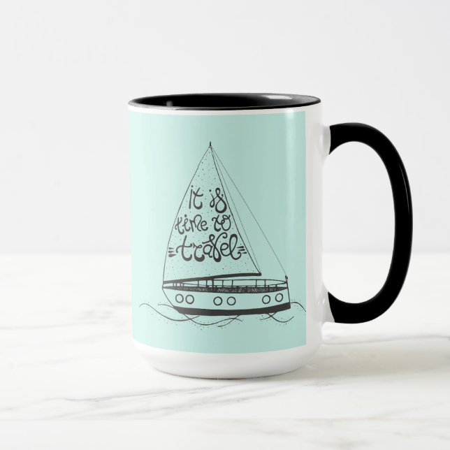 Es ist Zeit zu reisen Tasse (Rechts)