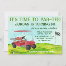Es ist Zeit zum Par-T-Shirt! Golf Themed Geburtsta