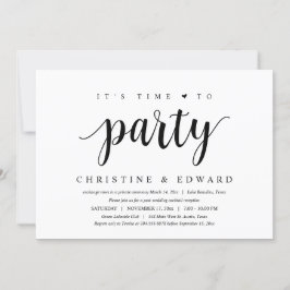 Es ist Zeit zum Party, das Hochzeitsfest der Neuze Einladung
