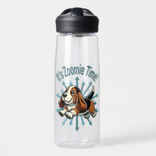 Es ist Zoomie Time Basset Hound Trinkflasche