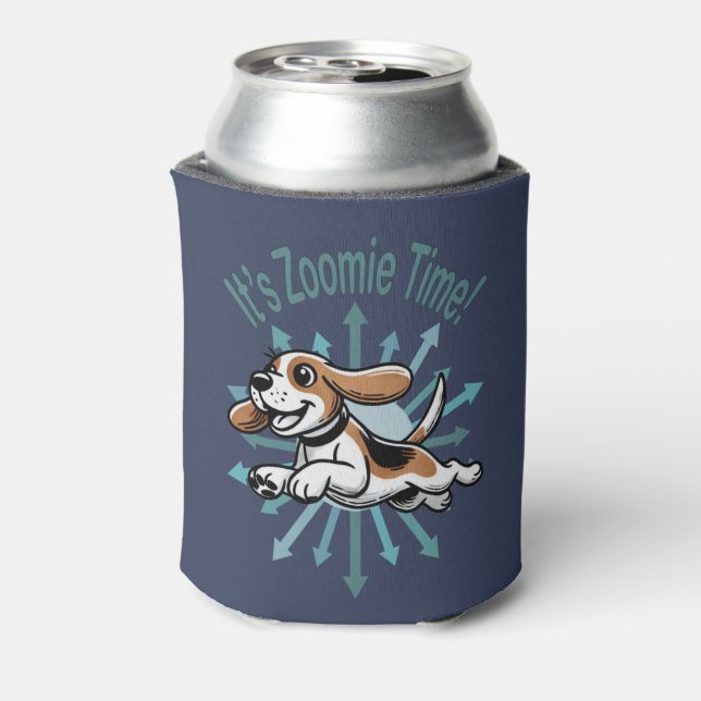 Es ist Zoomie Time Beagle Dosenkühler (Kanne Rückseite)