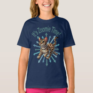 Es ist Zoomie Time Bengalisch Cat T-Shirt