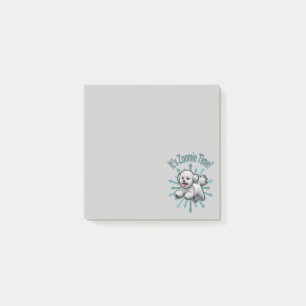 Es ist Zoomie Time Bichon Frise Post-it Klebezettel