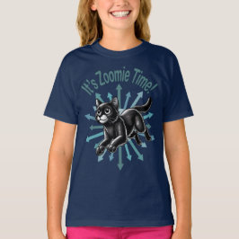 Es ist Zoomie Time Black Cat T-Shirt