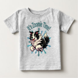 Es ist Zoomie Time Border Collie Baby T-shirt