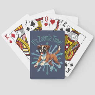 Es ist Zoomie Time Boxer Spielkarten
