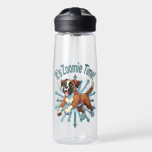 Es ist Zoomie Time Boxer Trinkflasche
