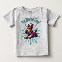 Es ist Zoomie Time Brown Scotty Baby T-shirt