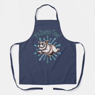 Es ist Zoomie Time Bulldog Schürze