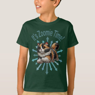 Es ist Zoomie Time Calico Cat T-Shirt