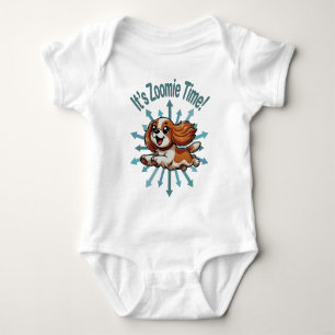 Es ist Zoomie Time Cavalier Spaniel Baby Strampler