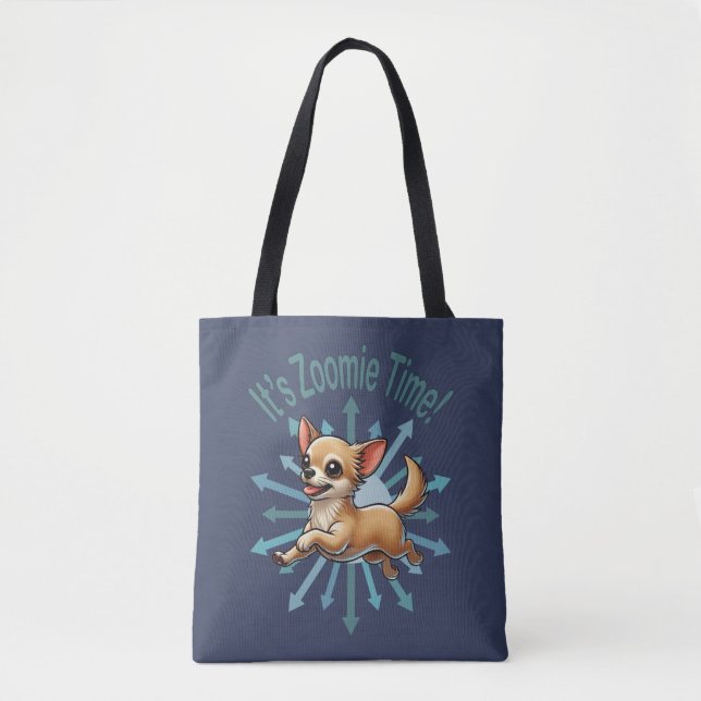 Es ist Zoomie Time Chihuahua Tasche (Vorderseite)