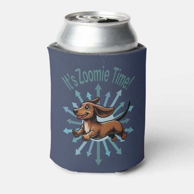 Es ist Zoomie Time Dackel Dosenkühler (Kanne Rückseite)