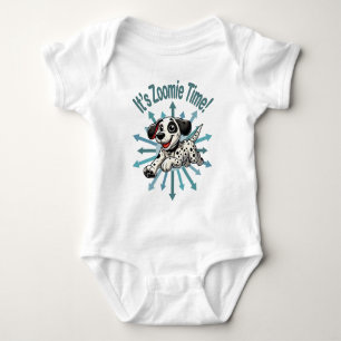 Es ist Zoomie Time Dalmatiner Baby Strampler