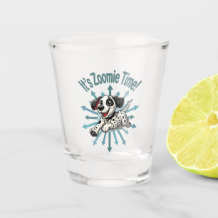Es ist Zoomie Time Dalmatiner Schnapsglas