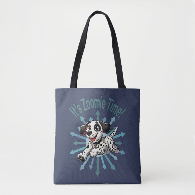 Es ist Zoomie Time Dalmatiner Tasche (Vorderseite)