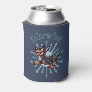 Es ist Zoomie Time Doberman Pincher Dosenkühler