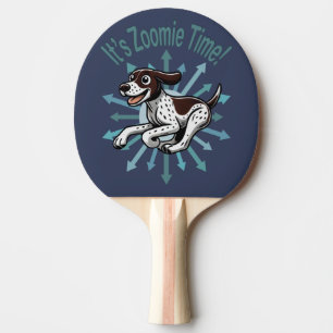 Es ist Zoomie Time German Kurzhaar Tischtennis Schläger