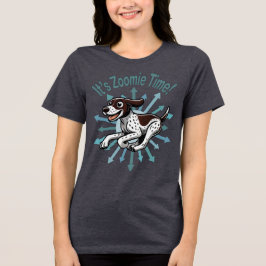 Es ist Zoomie Time German Kurzhaar Tri-Blend Shirt