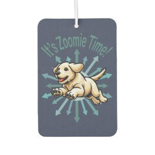 Es ist Zoomie Time Golden Labrador Autolufterfrischer