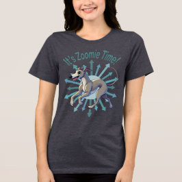 Es ist Zoomie Time Greyhound Tri-Blend Shirt