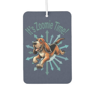 Es ist Zoomie Time Hound Dog Autolufterfrischer