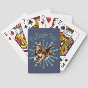Es ist Zoomie Time Hound Dog Spielkarten