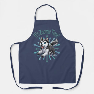 Es ist Zoomie Time Husky Schürze