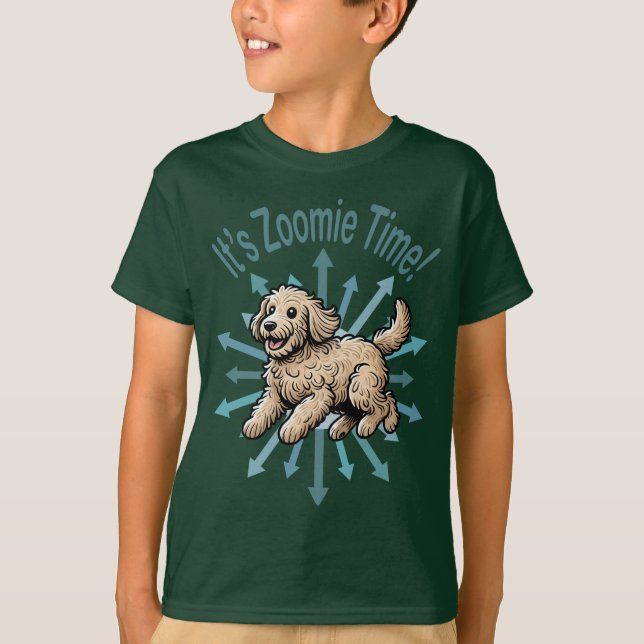Es ist Zoomie Time Labradoodle T-Shirt (Vorderseite)