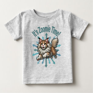 Es ist Zoomie Time Maine Coon Katze Baby T-shirt