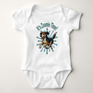 Es ist Zoomie Time Medium Mutt Baby Strampler