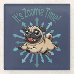 Es ist Zoomie Time Mops Glasuntersetzer