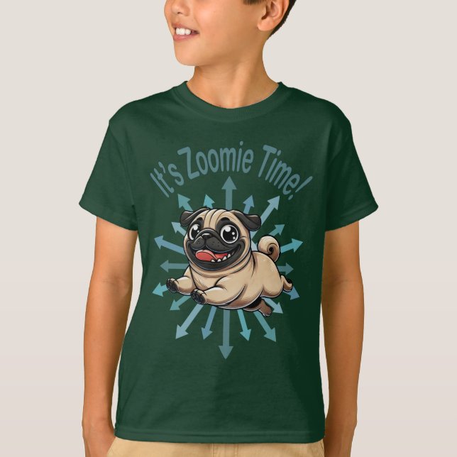 Es ist Zoomie Time Mops T-Shirt (Vorderseite)